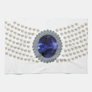 Diana's Sapphire Choker Ketting Theedoek