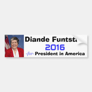 Diande Funtstain for President 2016 Bumpersticker