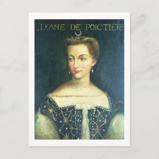 Diane de Poitiers (olie op canvas) Briefkaart (Voorkant)