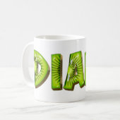 Diane Name Kiwi Style Tasse Teetasse Café (Devant gauche)