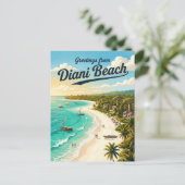 Diani Beach Kenia Briefkaart (Staand voorkant)