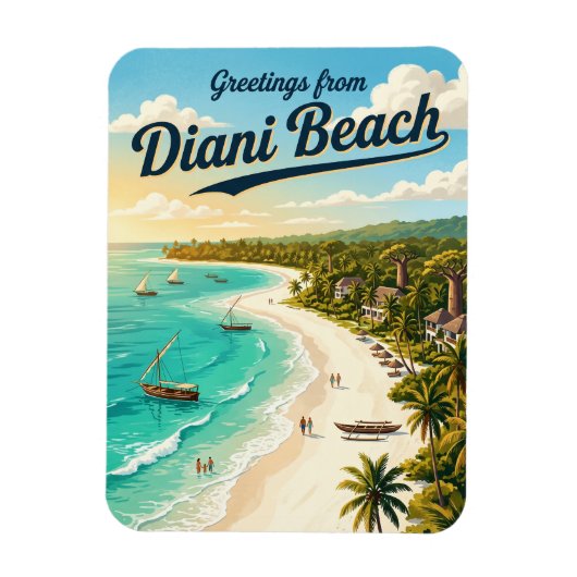 Diani Beach Kenia Magneet (Verticaal)