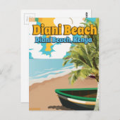 Diani Beach Kenya vintage poster. Briefkaart (Voorkant / Achterkant)