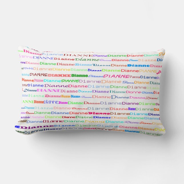 Dianne Text Design II Lumbar Pillow Kussen (Voorkant)