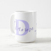 Dianne texto bleu pourpre nom signifiant tasse de (Devant gauche)