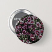 DIANTHUS FLOWERS RONDE BUTTON 5,7 CM (Voorkant /achterkant)