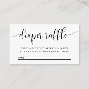 Diaper Baby shower Invitation Insert Card Informatiekaartje