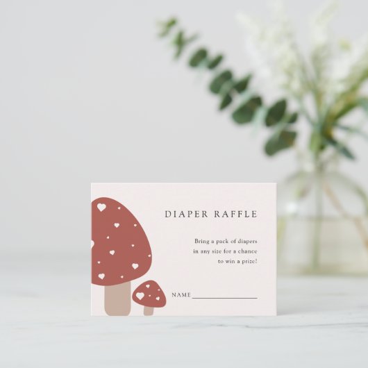 Diaper over raffle-behuizing | Herfsten Paddenstoe Informatiekaartje (Staand voorkant)