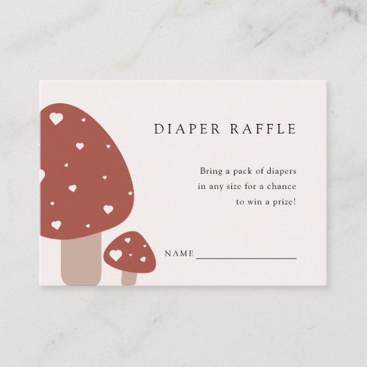 Diaper over raffle-behuizing | Herfsten Paddenstoe Informatiekaartje (Voorkant)