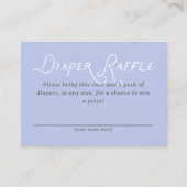 Diaper Raffle Baby Shower Ticket Informatiekaartje (Voorkant)