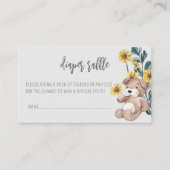 Diaper Raffle Boho Rustic Baby shower Informatiekaartje (Voorkant)