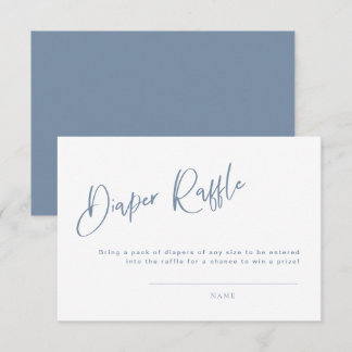 Diaper Raffle Denim/Dusty Blue Bohemian Informatiekaartje