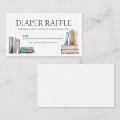 Diaper Raffle Enclosure Card Informatiekaartje (Voorkant / Achterkant)