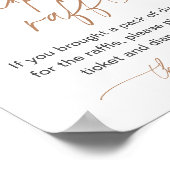 Diaper Raffle Game Twinkle Little Star-Baby shower Poster (Hoek)