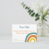 Diaper Raffle, hier komt het Baby shower van de Zo Informatiekaartje (Staand voorkant)