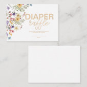 Diaper Raffle Notitiekaartje (Voorkant / Achterkant)
