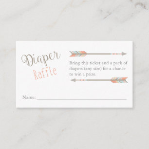 Diaper Raffle Ticket Informatiekaartje