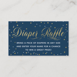 Diaper Raffle Ticket, Twinkle Little Star Informatiekaartje