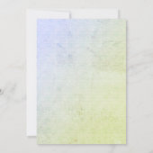 Diaper Raffle Tickets Blue Green Kaart (Achterkant)