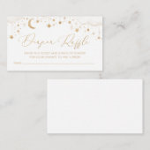 Diaper Raffle Twinkle Little Star-Baby shower Informatiekaartje (Voorkant / Achterkant)