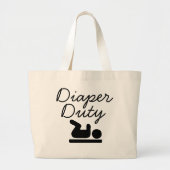 Diaper taakpictogram grote tote bag (Voorkant)