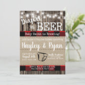 Diapers en biesbuffels met geplakte Baby Kaart (Staand voorkant)