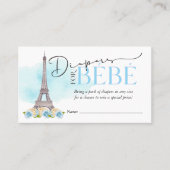 Diapers voor Bébé Diaper Raffle Insert Visitekaartje (Voorkant)