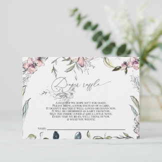 Diapewr raffle Kaart - Baby shower - Rustiek