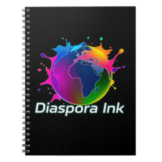 Diaspora Ink. Cahier à spirale en forme de cœur.