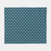 Diatom Algae Ogee Blue Fleece Blanket Deken (Voorkant (Horizontaal))
