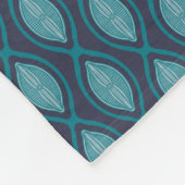 Diatom Algae Ogee Blue Fleece Blanket Deken (Hoek)