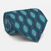 Diatom Ogee Pattern Blue Stropdas (Opgerold)