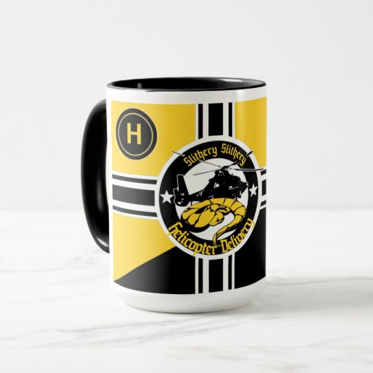 Diavoorlichtige helikoptervlucht — ANCAP Mok (Voorkant links)