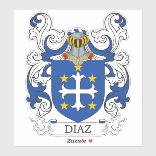 Diaz Family Crest Sticker (Vel)