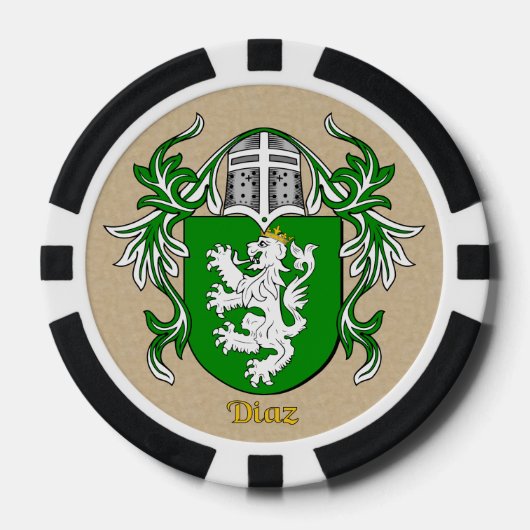 Diaz Heraldic Arms Poker Chips (Voorkant)
