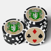 Diaz Heraldic Arms Poker Chips (Opstapeling)