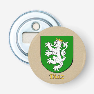 Diaz Historisch wapenschild Button Flesopener