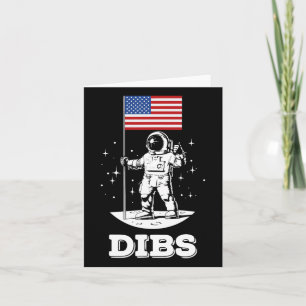Dibs Amerikaanse Vlag Ruimtevaarder Ruimte 4 juli Kaart