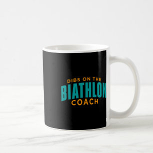 Dibs op de biatlon coach Funny biatlon coach Hu Koffiemok