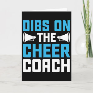 Dibs Op De Cheercoach - Cheerleader Cheerleading Kaart