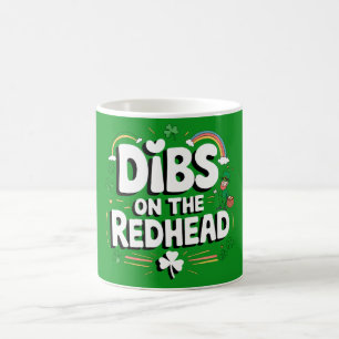 Dibs Op De Roodharige Grappige St. Patrick's Dag Koffiemok