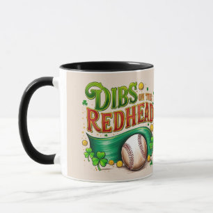 Dibs op de roodharige - St. Patrick's honkbal Mok