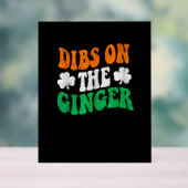 Dibs Sur Le Drapeau Irlandais Ginger Retro Drôle S (Neutre)
