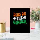 Dibs Sur Le Drapeau Irlandais Ginger Retro Drôle S (Mariage)