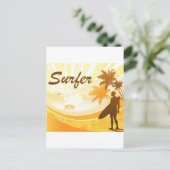 dibujo-surf_7 briefkaart (Staand voorkant)