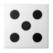 Dice 5 Pips Tegeltje (Voorkant)
