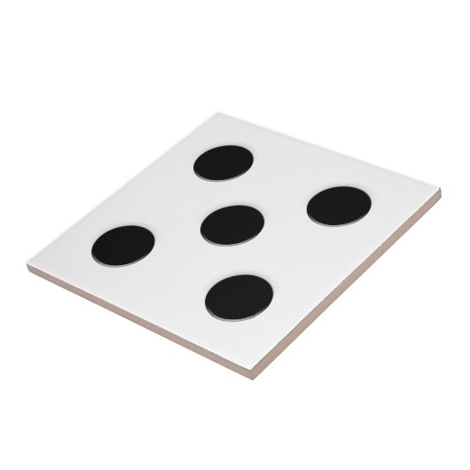 Dice 5 Pips Tegeltje (Zijkant)