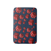 Dice blue douchewc badmat (Voorkant Verticaal)