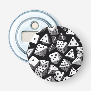 Dice Delight: een geometrische cascade Button Flesopener