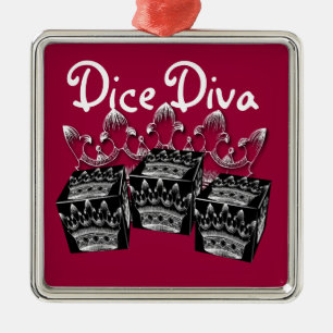 dice diva ornament